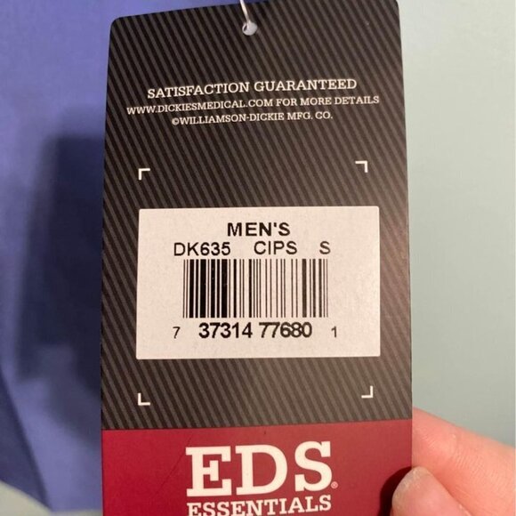 Men’s Medical Scrub Top, Size S. Brand New Dickies with Tag - Picture 3 of 6